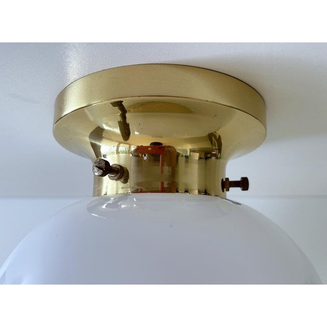 Vintage Glass Ceiling Light from Limburg For Sale - Image 9 of 12