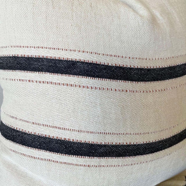 2020s Patagonia Stripe Pillow Cover With Insert For Sale - Image 5 of 6