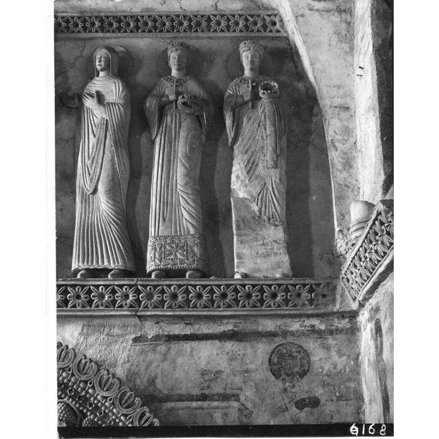 Longobardo Temple in Venice is a b/w photographic print on Cardboard. The artwork represents a detail of the interior of...