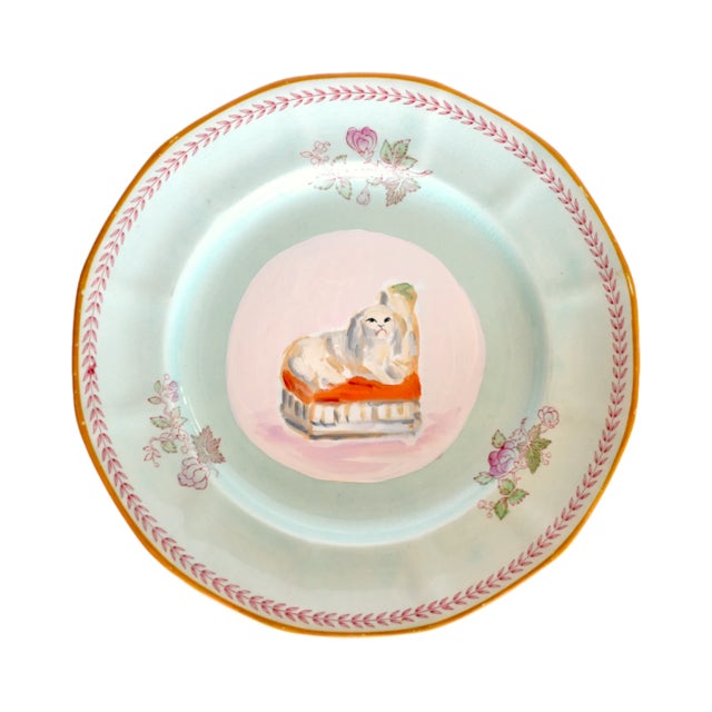 Contemporary Fitz the Fairing Staffordshire Poodle Portrait by Susannah Carson For Sale - Image 3 of 5