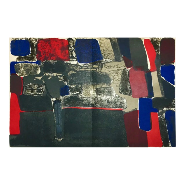 Paul Guiramand Original Lithograph 1 Mourlot Freres 1962 For Sale