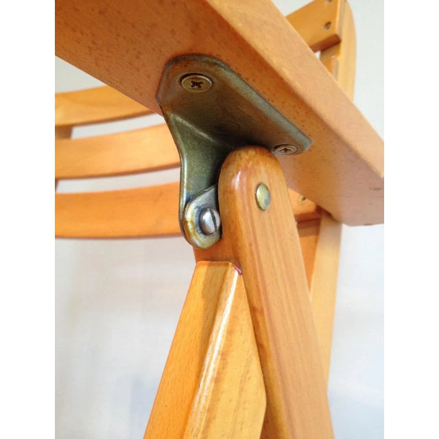 Circa 1970 French Signed Clairitex Wooden Armchairs - A Pair For Sale - Image 11 of 13