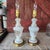 Vintage French Pair of Handcrafted White & Gold Floral Design Table Lamps 13" Tall For Sale - Image 18 of 18