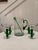 Vintage Mexican Handblown Glass Cactus Margarita Service Set - Set of 6 For Sale - Image 14 of 14