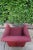 Textile Brayton International Brick Red Club Chair For Sale - Image 7 of 13