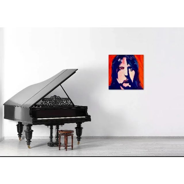 2020s Modern Pop Art Portrait (Original Oil Painting, 24″×24″) For Sale - Image 5 of 7