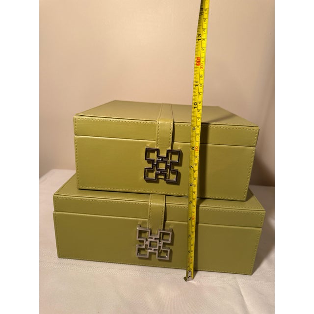 Add a vibrant pop of sophisticated color and high-end organization to your space with this stunning set of two nesting...