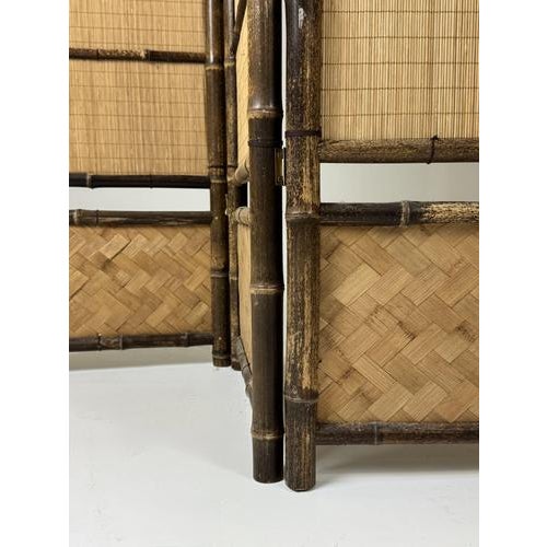 Faux Bamboo Room Divider For Sale - Image 10 of 11