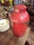 Antique Mercantile Red Tole Tea Canister For Sale - Image 9 of 9