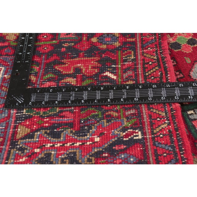 Textile Vintage Persian Heriz Rug, 07'08 X 11'06 For Sale - Image 7 of 10