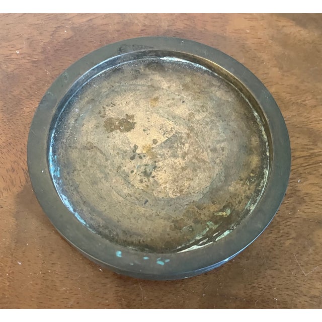 Mid-Century Modern Bronze Wine Bottle Coaster For Sale In New York - Image 6 of 11