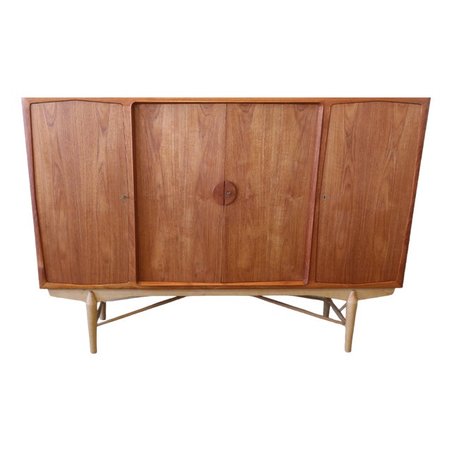 Danish Cabinet in Teak and Oak, 1960s For Sale