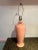 Ceramic 1980 Tall Peach Ceramic Table Lamp For Sale - Image 7 of 7