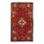 1960s Vintage Shiraz Handmade Medallion Red Wool Rug For Sale