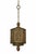 Antique Indian Goddess Pendant Light Lantern Copper Brass Filigree For Sale - Image 9 of 14