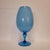 Vintage Italian Opal Blue Crystal Vase, 1970s For Sale - Image 6 of 18