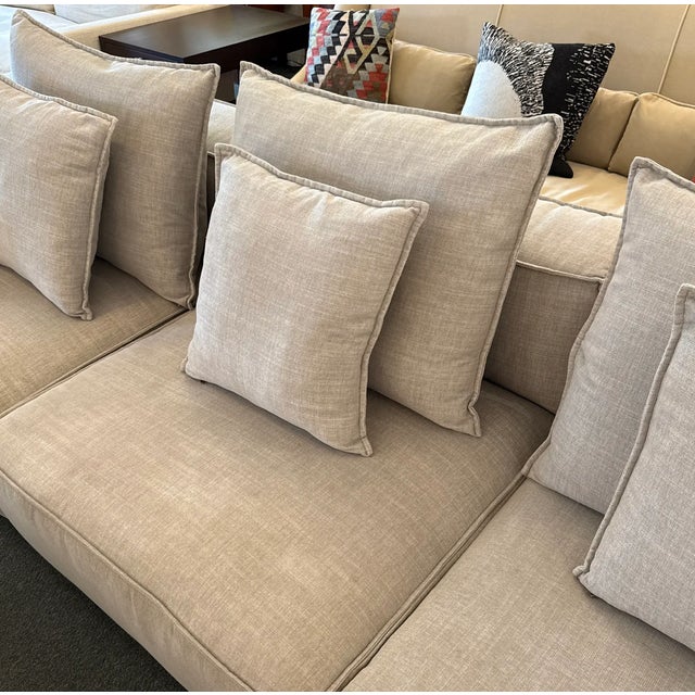 Arhaus Motion Collection Coburn Sofa, Nomad Stone For Sale - Image 11 of 12