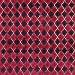 Schumacher Marrakesh Velvet Fabric in Black Cherry For Sale