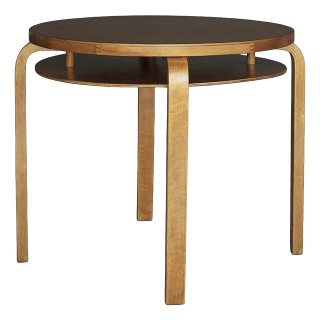Model 70 Two-Tier Coffee Table in Birch Wood by Alvar Aalto for Artek, Finland, 1940s For Sale