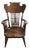 Beautiful Antique Rocking Chair With Mother of Pearl Inset For Sale