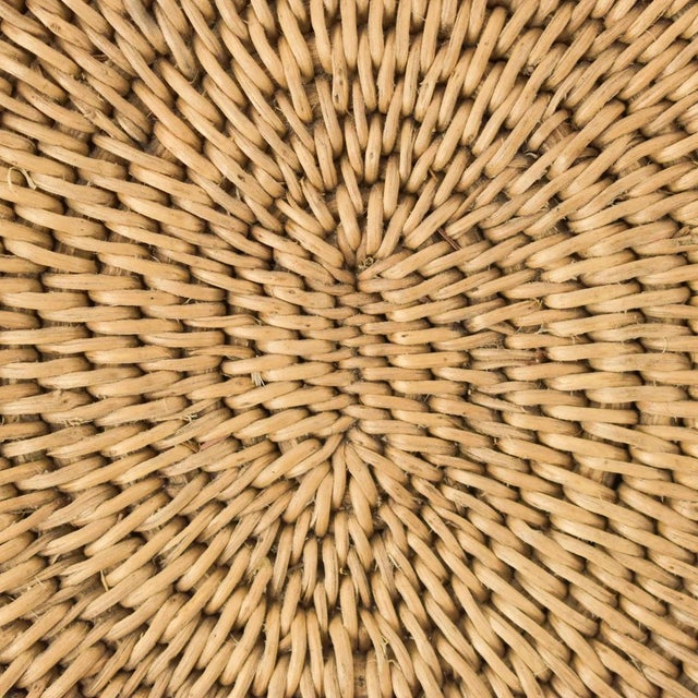 African Early 20th Century Makenge Flat Wedding Basket 18 Inch Zambia For Sale - Image 3 of 7