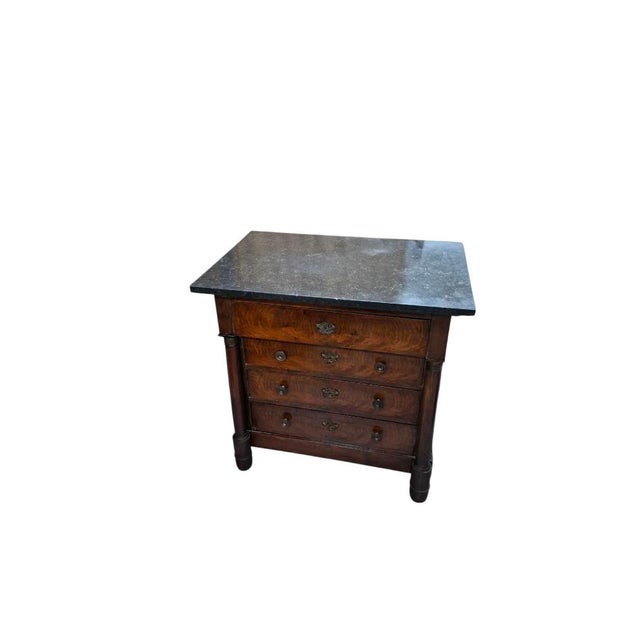 Empire-Style Mahogany Chest of Drawers, 1860 For Sale - Image 9 of 9