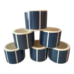 Late 20th Century Set of 6 Blue and White Napkin Rings by Audrey