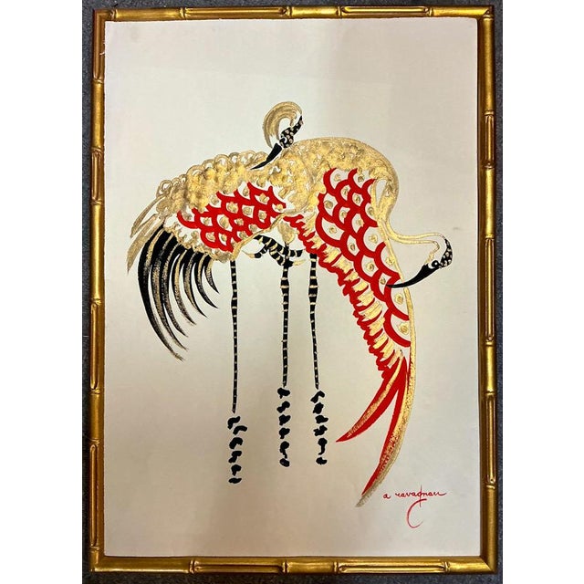 This is a set of mid-century Venetian modern fantastical flamingos by Antonio Ravagnan. He was a highly regarded Italian...