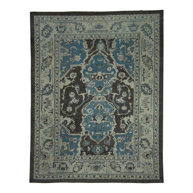 Turkish Oushak Rug 10'2" x 13'1" #18575 For Sale