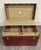 Vintage Luce Trunk Company Kansas City Flat Top Steamer Trunk For Sale - Image 9 of 18