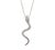 Swarovski pendant necklace "snake", years 2000 - Austria Spectacular and sophisticated female necklace of the renowned...