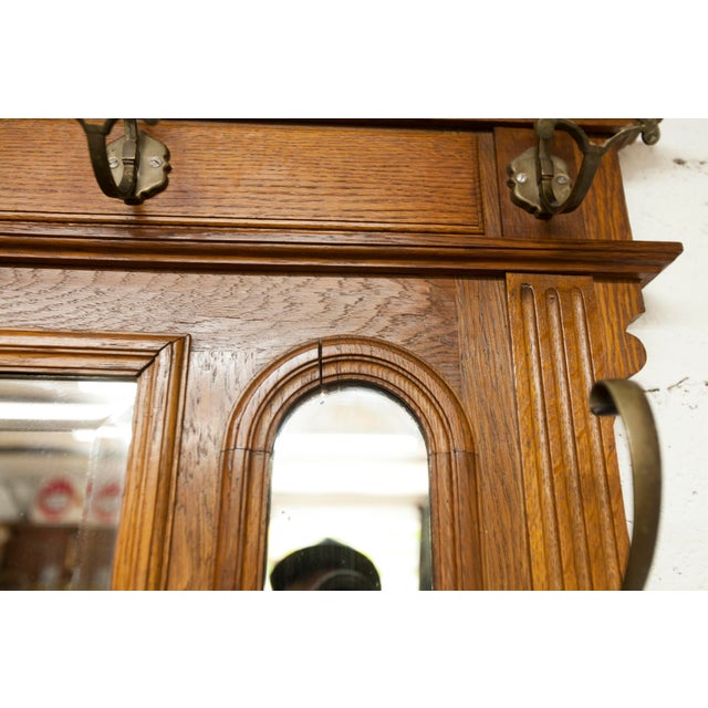 Late 19th Century Napoleon III Style Walnut Wardrobe with 3 Mirrors and Marble, 1890s For Sale - Image 17 of 18