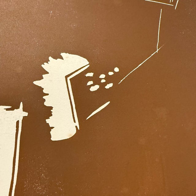 Claudio Granaroli, Composition, 1970s, Linocut For Sale - Image 3 of 10