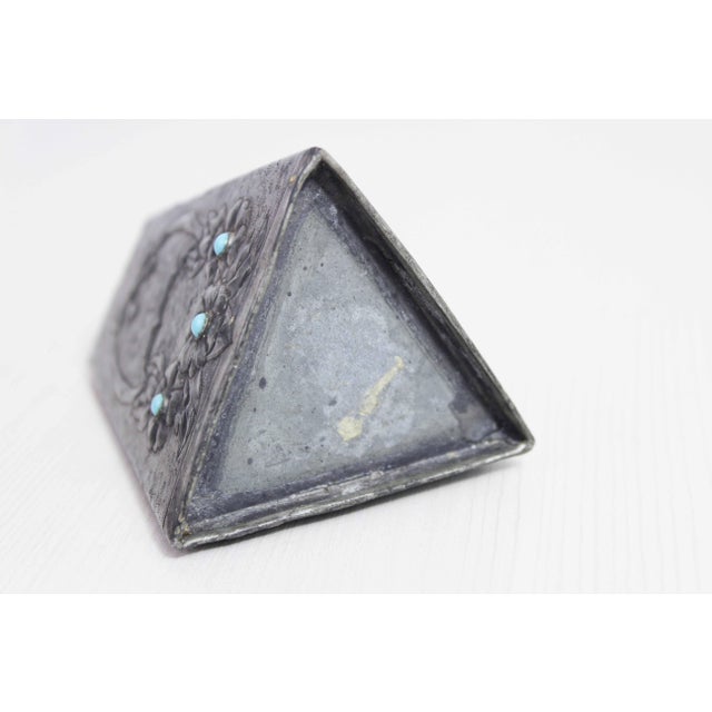 Art Nouveau Pewter Vase from G. Penot, France, 1930s For Sale - Image 4 of 11