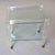Large Italian Lucite Two-Tier Table on Casters For Sale - Image 12 of 13