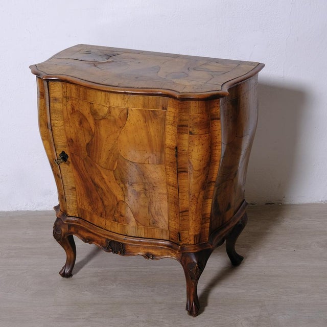 Small Mid-Century Baroque Style Bar Cabinet or Bedside Table, 1950s For Sale - Image 13 of 18