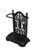 English Victorian Cast Iron Umbrella Stand with Floral Design in Black, 1880 For Sale - Image 11 of 11