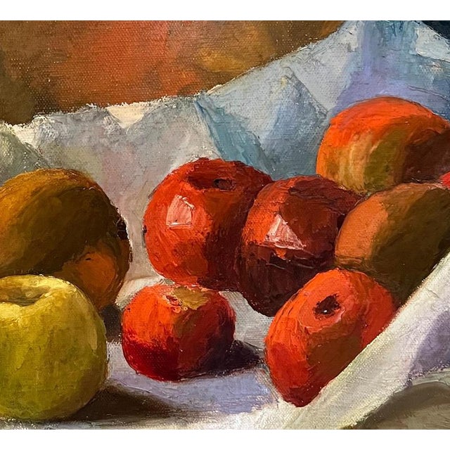 Edith Lutz, Apples and Lemons, Oil on Canvas, 1916 For Sale - Image 11 of 18