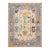Contemporary Hand-Knotted Oushak Style Wool Rug in Ivory, Soft Blue, & Pastel For Sale