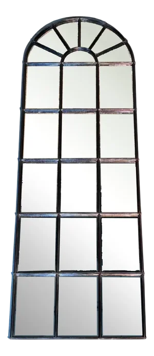 Orangery Mirror in Riveted Iron, 1880s-1900s