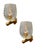 Murano Glass and Brass Sconces, 1960s, Set of 2 For Sale - Image 9 of 9