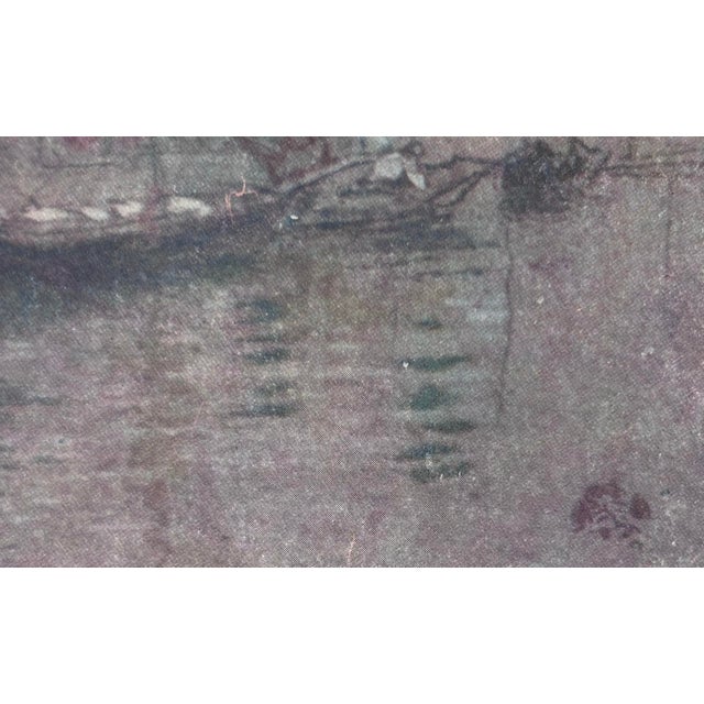 Chrome After James McNeill Whistler, Venice. 1904 Chromolithograph Antique Print. Limited Edition For Sale - Image 8 of 8