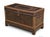 Brown Large English Military Leather Clad Campaign Trunk For Sale - Image 8 of 9