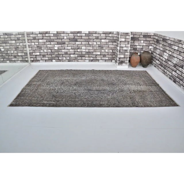 Handmade wool carpet in Turkish Anatolia , Vintage Oushak Rug,Turkish Vintage Anatolian Rug, Handmade wool Rug . One Of...