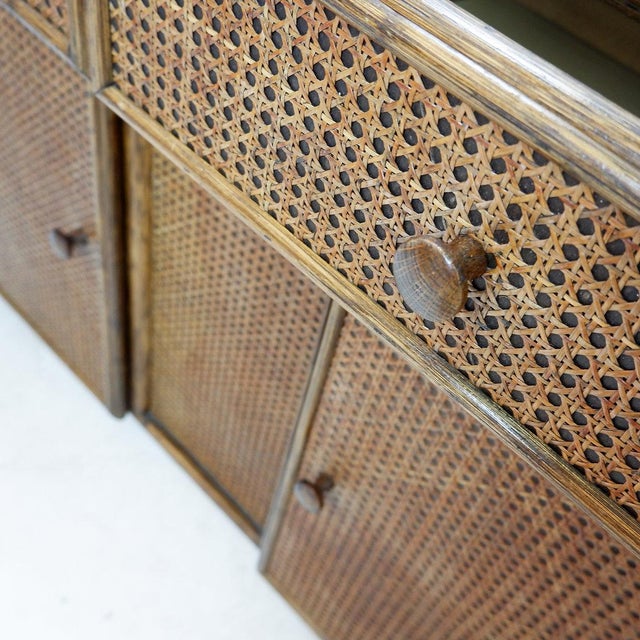Mid-Century Bamboo and Cane Sideboard, 1960s For Sale - Image 12 of 16
