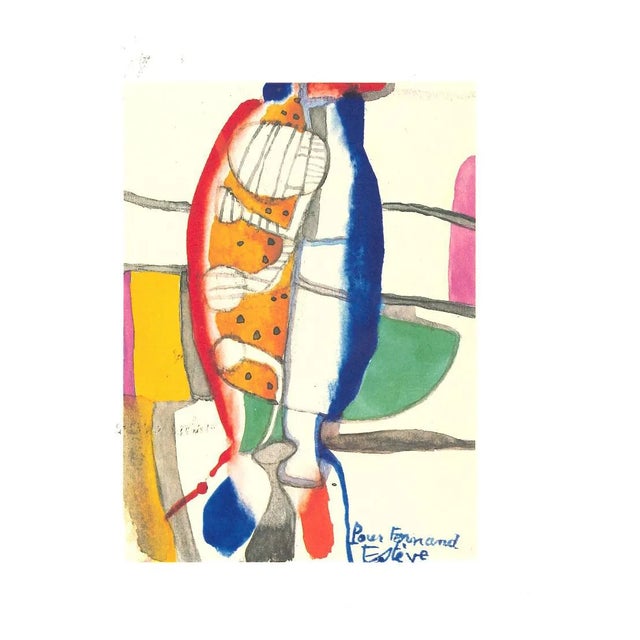 After Maurice Estève - Composition - Original Lithograph - 1982 For Sale