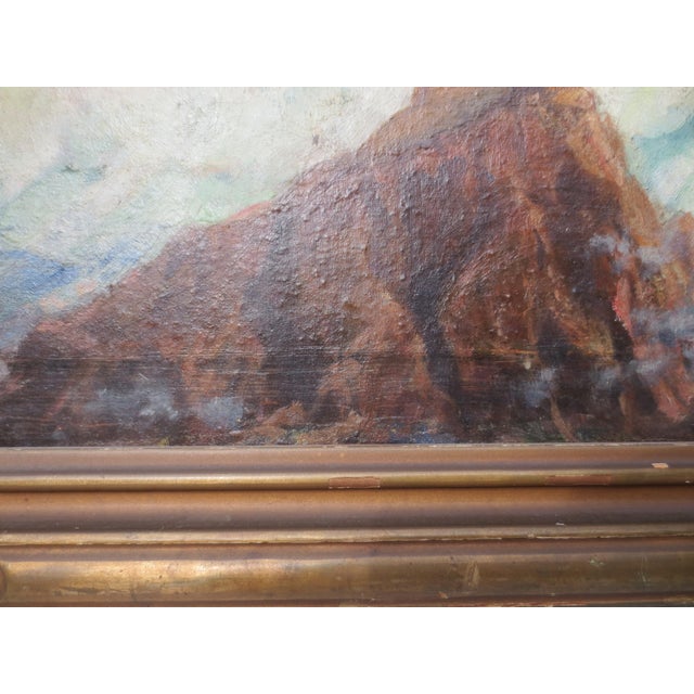 Paint Jean Deaville 1934 Painting Study for "Le Paradis Terrestre" For Sale - Image 7 of 9