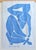 Textile Henri Matisse - Blue Nude 3 - Inspired Silk Hand Woven Flat Weave Area - Wall Rug 4′8″ × 6′10″ For Sale - Image 7 of 12