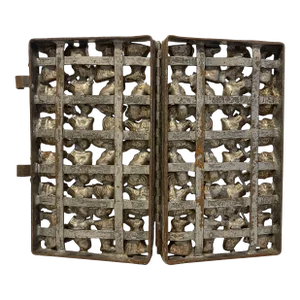 Large Antique German Chocolate Mold With Bunnies and Chickens