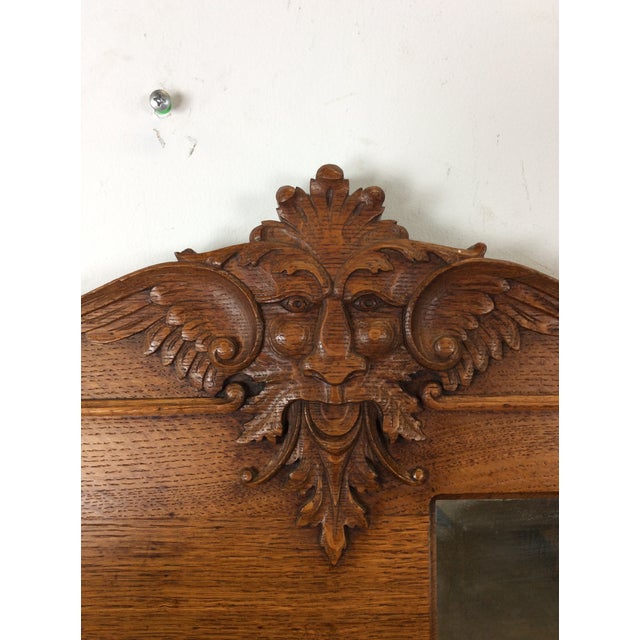 Brown Antique Oak Side by Side With Drop Front Writing Desk and Adjustable Shelves For Sale - Image 8 of 18